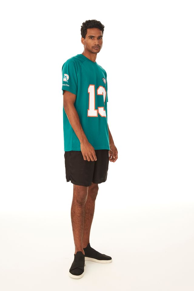 Camiseta-Mitchell---Ness-Especial-Miami-Dolphins-Dan-Marino-Verde-Mescla
