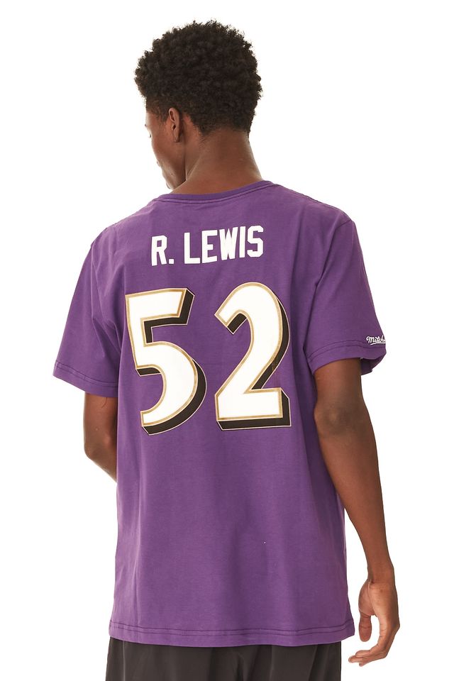 Camiseta-Mitchell---Ness-Estampada-NFL-Baltimore-Ravens-Ray-Lewis-Roxa
