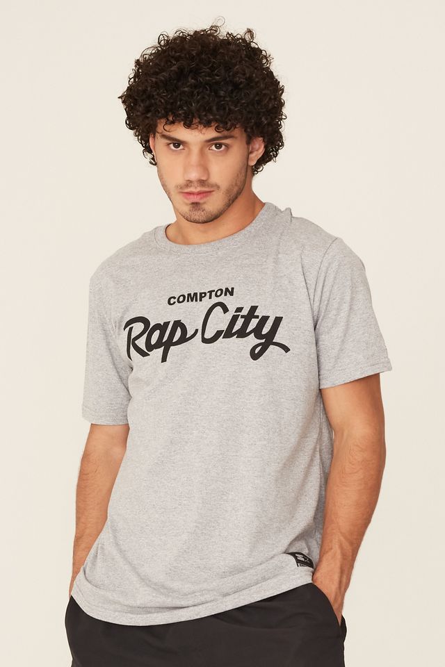Camiseta-Starter-Estampada-Compton-Rap-City-Cinza-Mescla