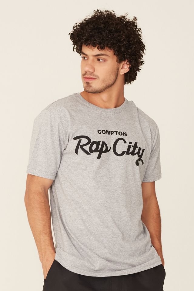 Camiseta-Starter-Estampada-Compton-Rap-City-Cinza-Mescla