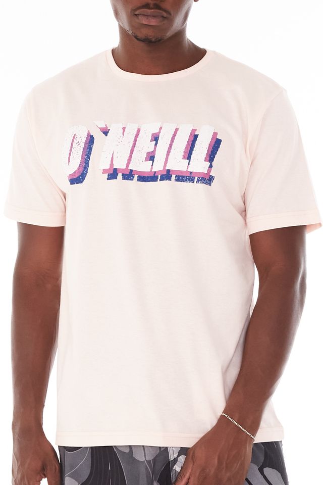 Camiseta-Oneill-Estampada-Rosa