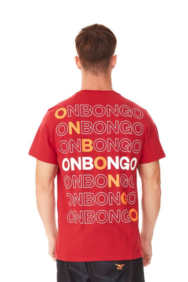 Camiseta-Onbongo-Backward-Print-Vermelha