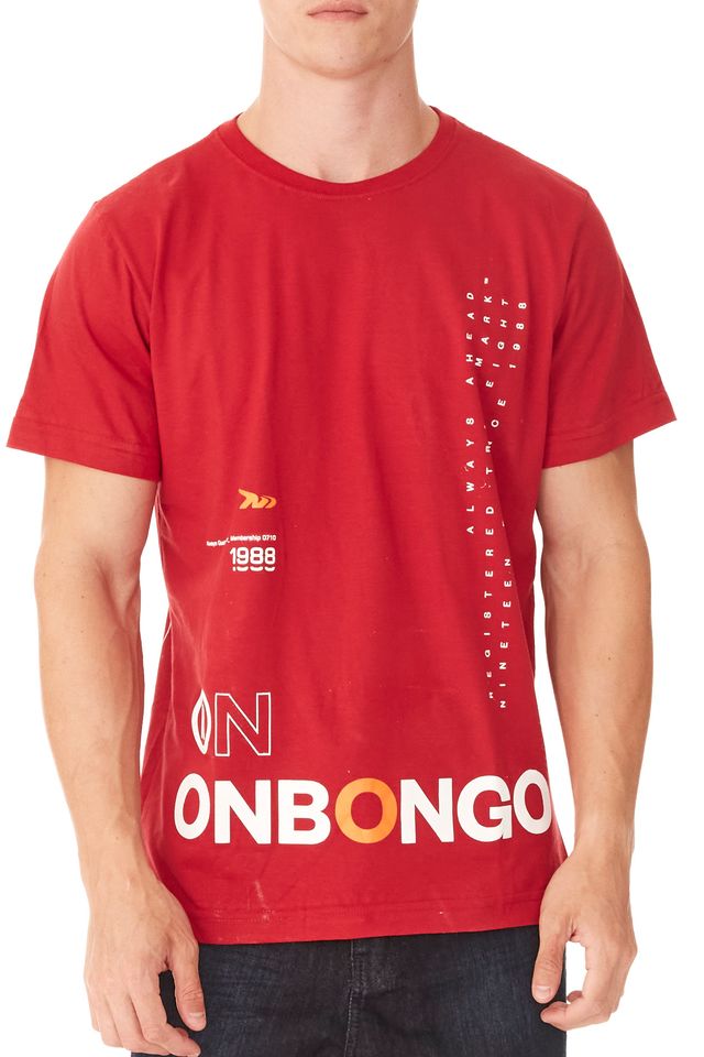 Camiseta-Onbongo-Backward-Print-Vermelha