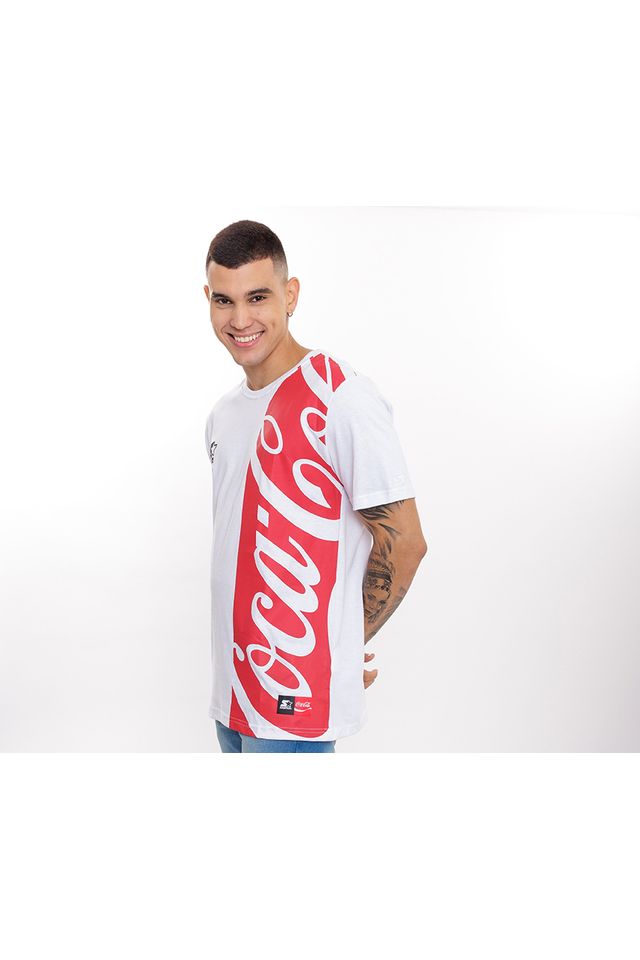 Camiseta-Starter-Collab-Coca-Cola-Logo-Explode-Branca