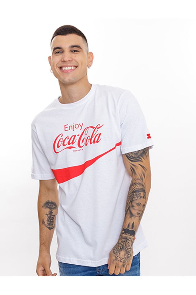 Camiseta-Starter-Collab-Coca-Cola-Logo-Classic-Branca