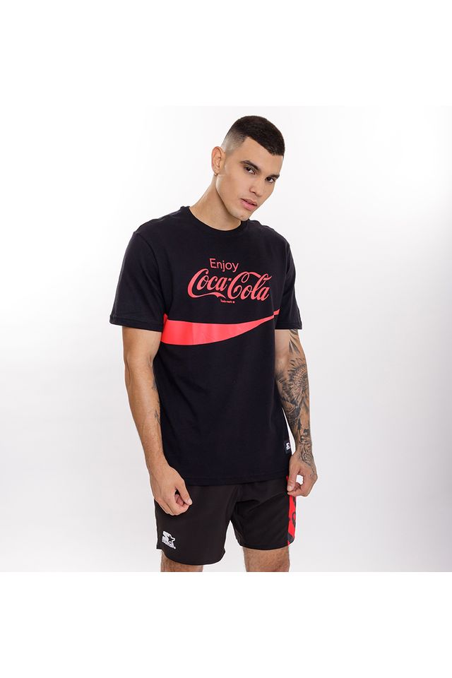 Camiseta-Starter-Collab-Coca-Cola-Logo-Classic-Preta