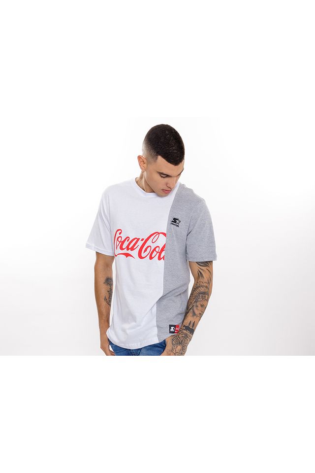 Camiseta-Starter-Especial-Collab-Coca-Cola-Cut-Colors-Branca