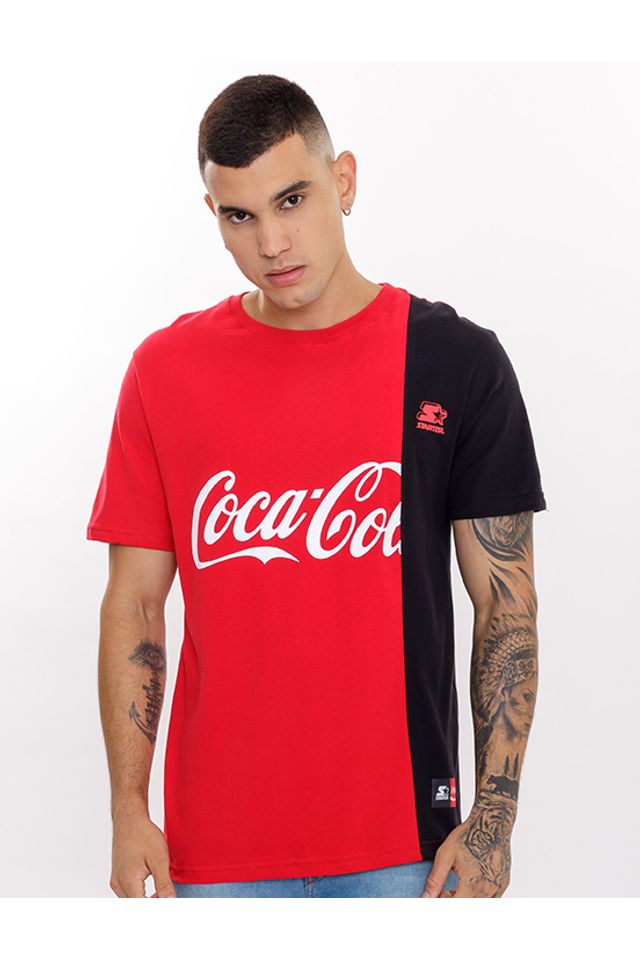 Camiseta-Starter-Especial-Collab-Coca-Cola-Cut-Colors-Vermelha