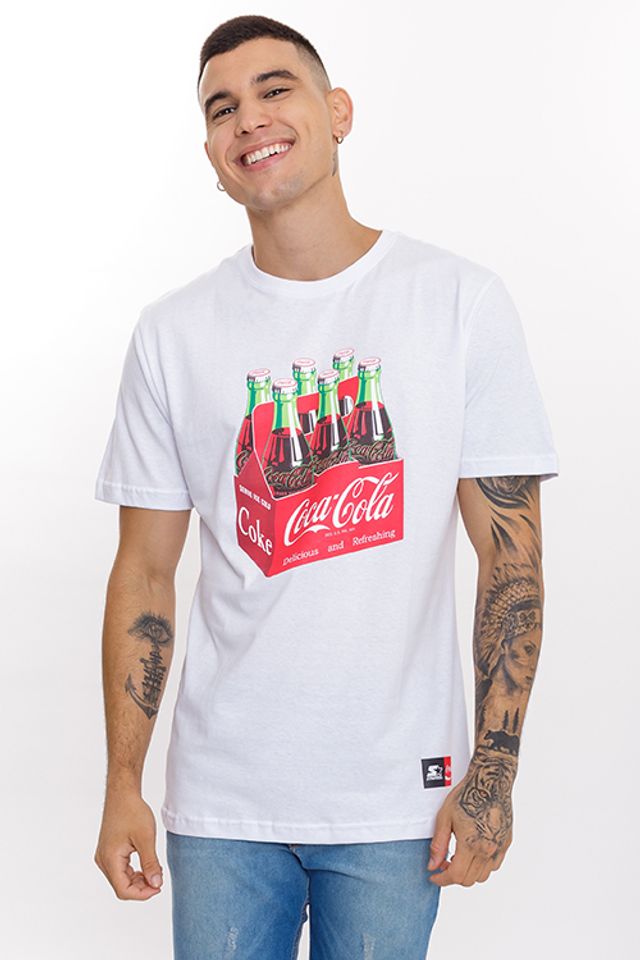Camiseta-Starter-Collab-Coca-Cola-Crate-Branca