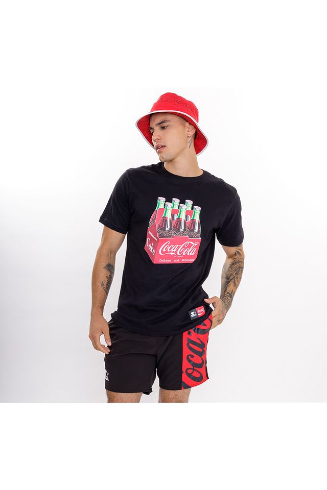 Camiseta-Starter-Collab-Coca-Cola-Crate-Preta