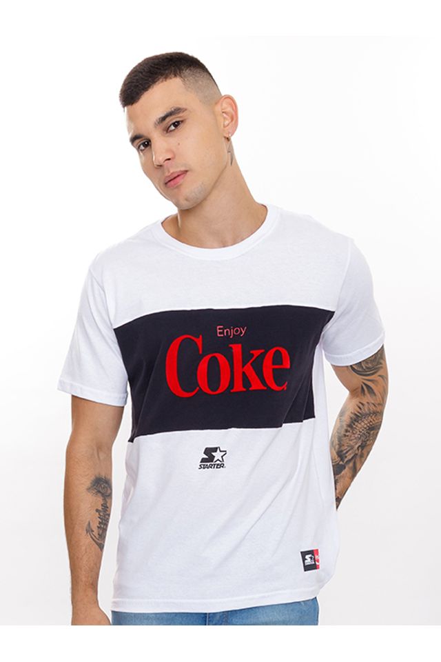 Camiseta-Starter-Especial-Collab-Coca-Cola-Cut-Coke-Branca