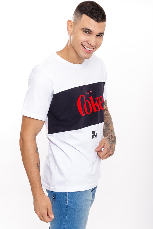 Camiseta-Starter-Especial-Collab-Coca-Cola-Cut-Coke-Branca
