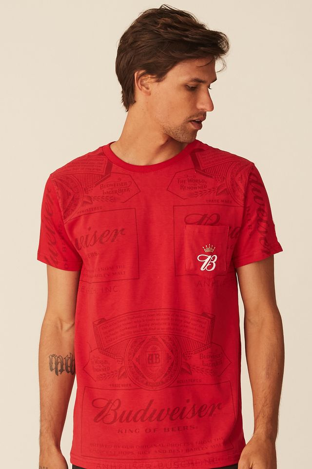Camiseta-Starter-Collab-Budweiser-Red