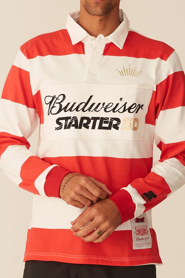 Camisa-Polo-Starter-Collab-Budweiser-Red