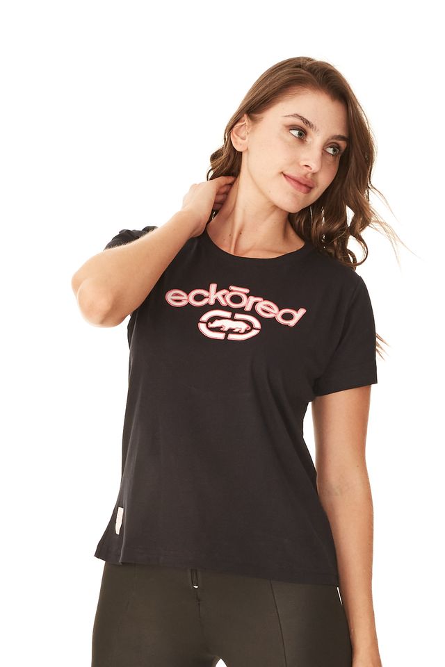 Camiseta-Ecko-Feminina-Estampada-Preta