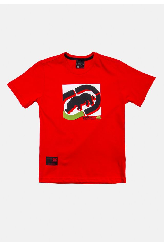 Camiseta-Ecko-Juvenil-Estampada-Vermelha