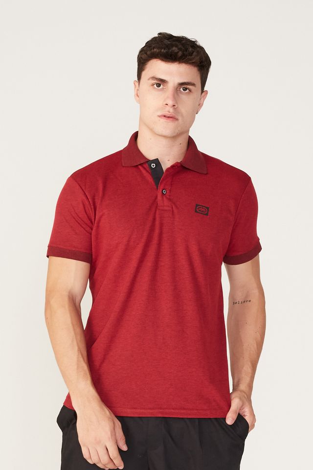 Camisa-Polo-Ecko-Piquet-Fashion-Basic-Vermelha