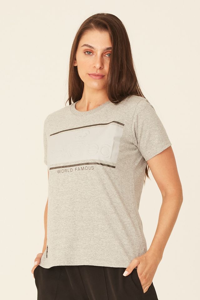 Camiseta-Ecko-Feminina-Estampada-Cinza-Mescla