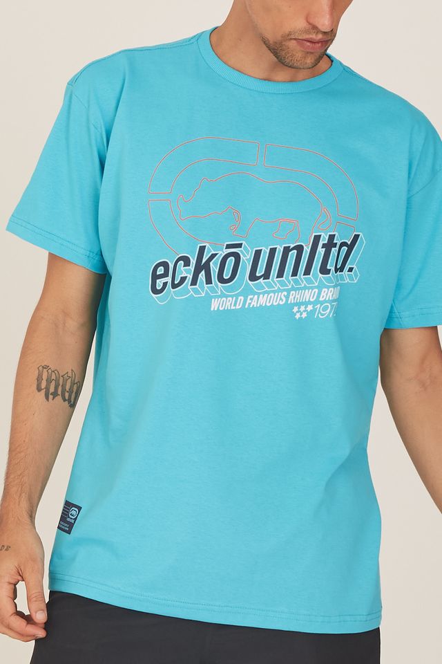 Camiseta-Ecko-Plus-Size-Estampada-Azul-Turquesa