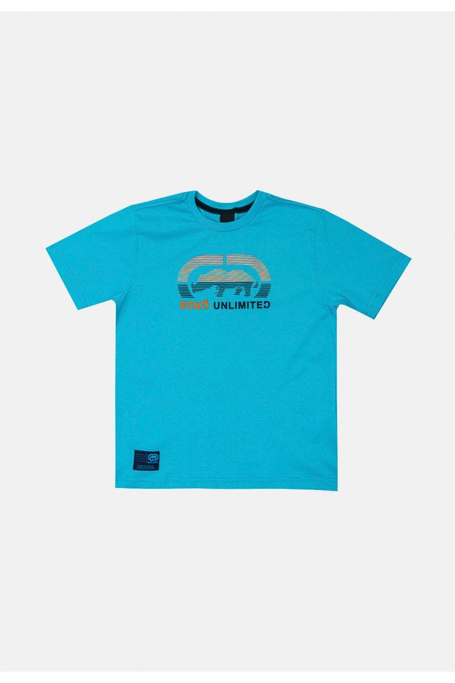 Camiseta-Ecko-Juvenil-Estampada-Azul-Turquesa