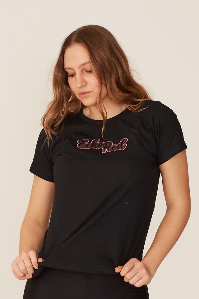 Camiseta-Ecko-Feminina-Estampada-Preta
