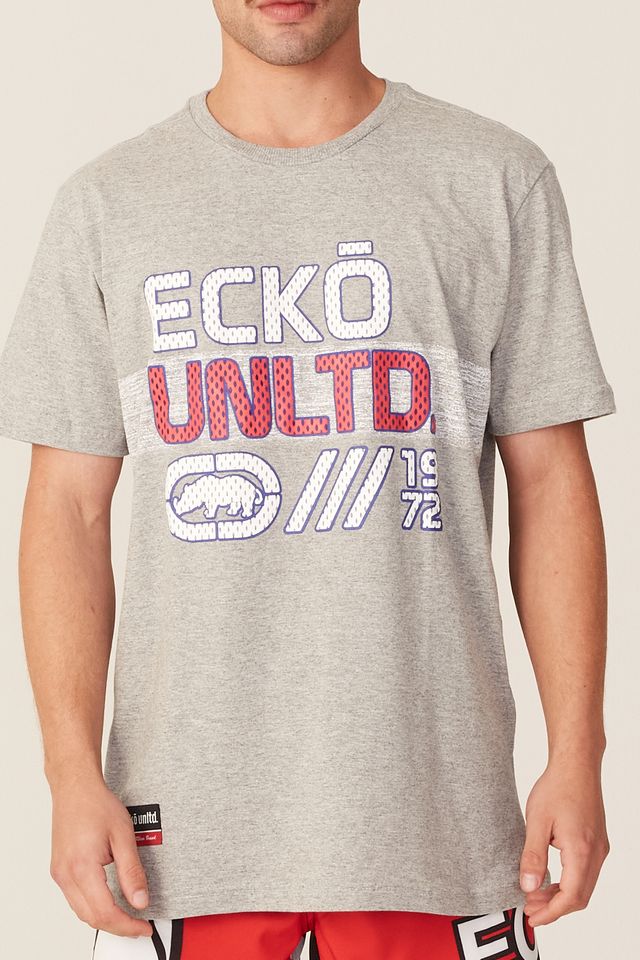 Camiseta-Ecko-Estampada-Bege-Mescla