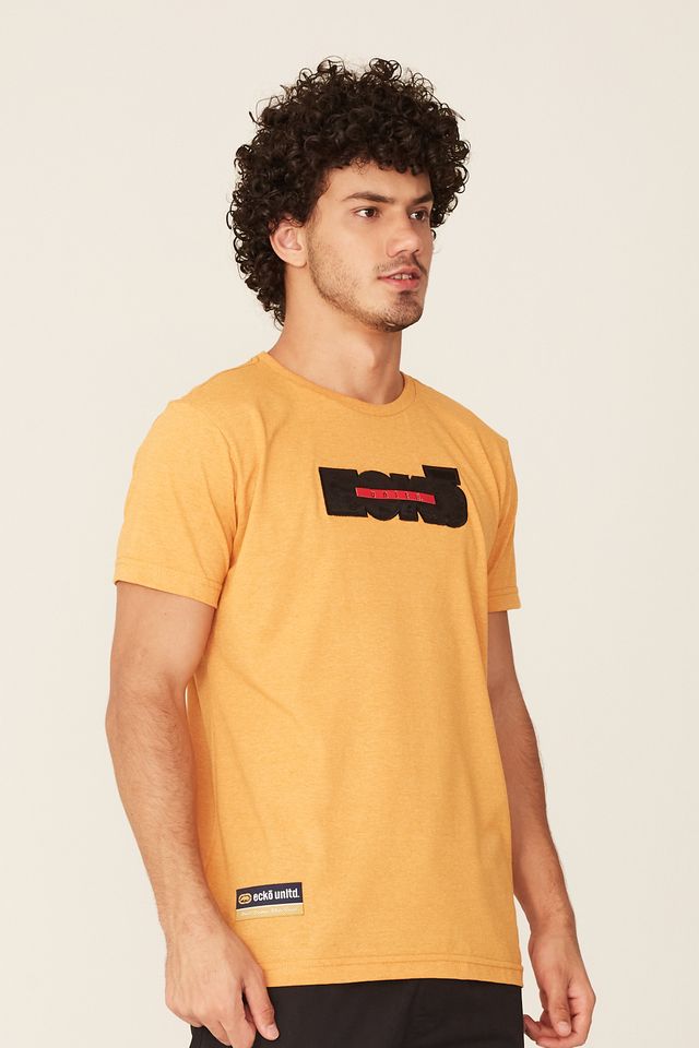 Camiseta-Ecko-Especial-Amarela-Mescla