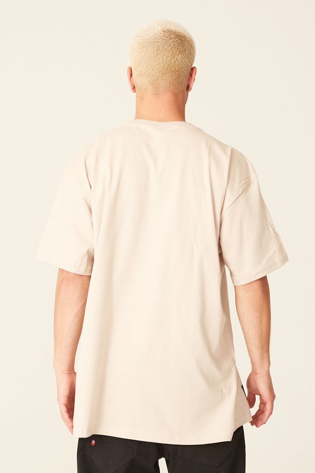 Camiseta-Ecko-Plus-Size-Estampada-Bege