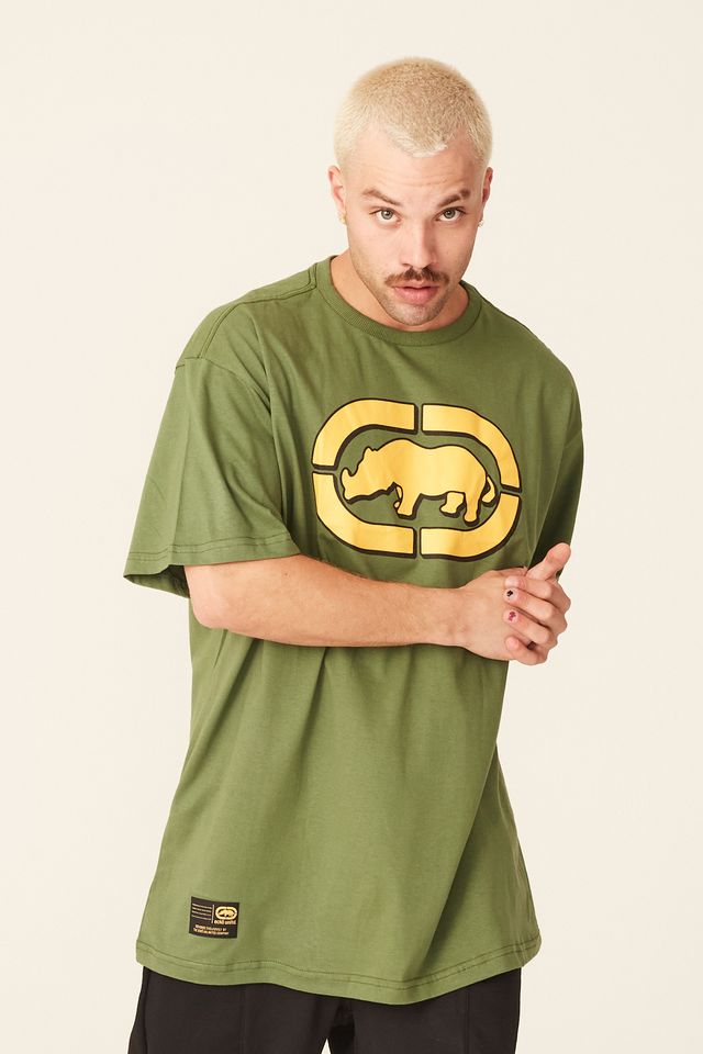 Camiseta-Ecko-Plus-Size-Estampada-Verde-Militar
