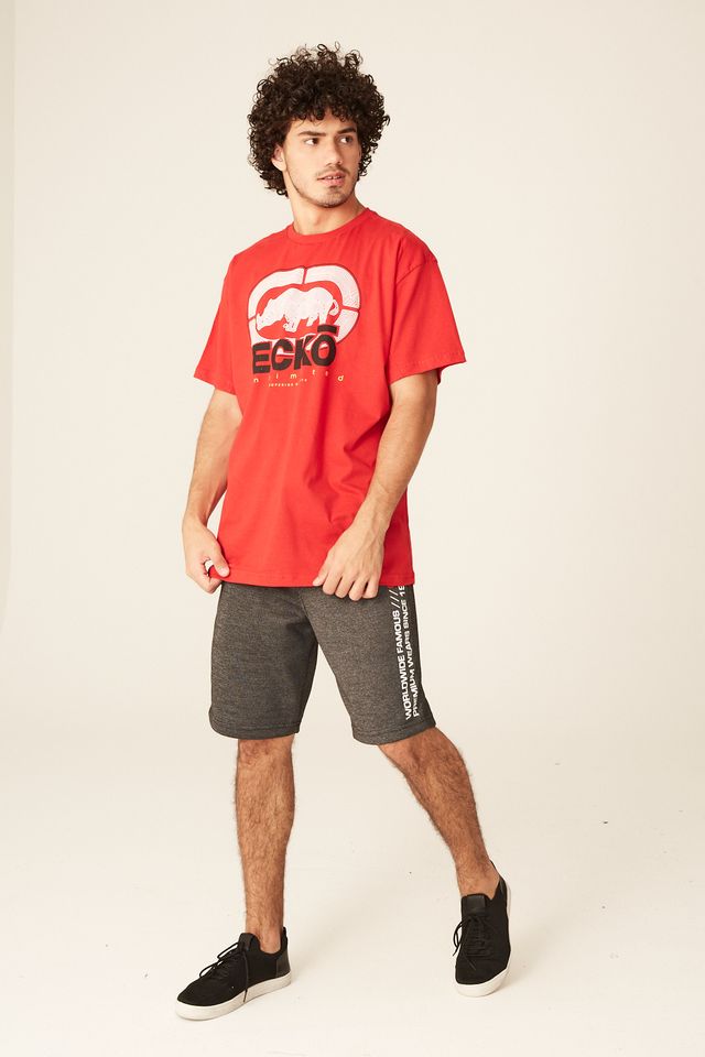 Camiseta-Ecko-Plus-Size-Estampada-Vermelha