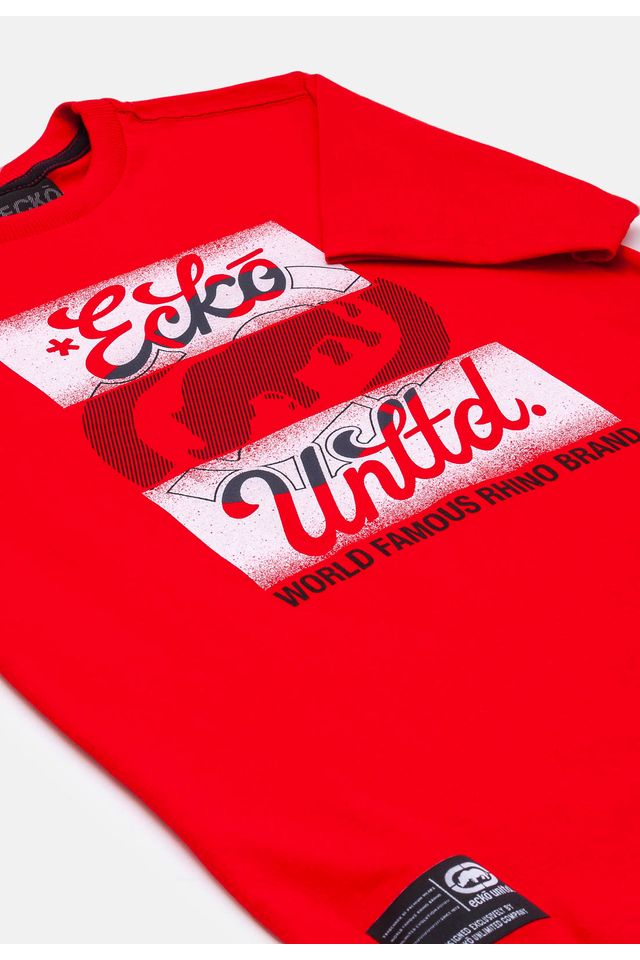 Camiseta-Ecko-Juvenil-Estampada-Vermelha