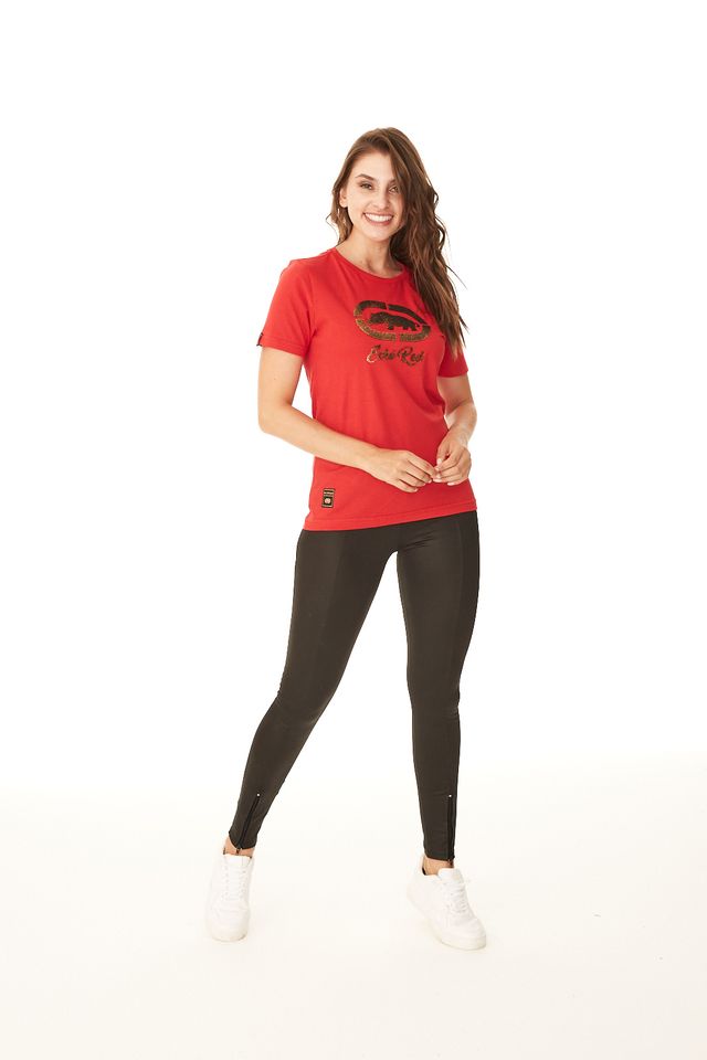 Camiseta-Ecko-Feminina-Estampada-Vermelha