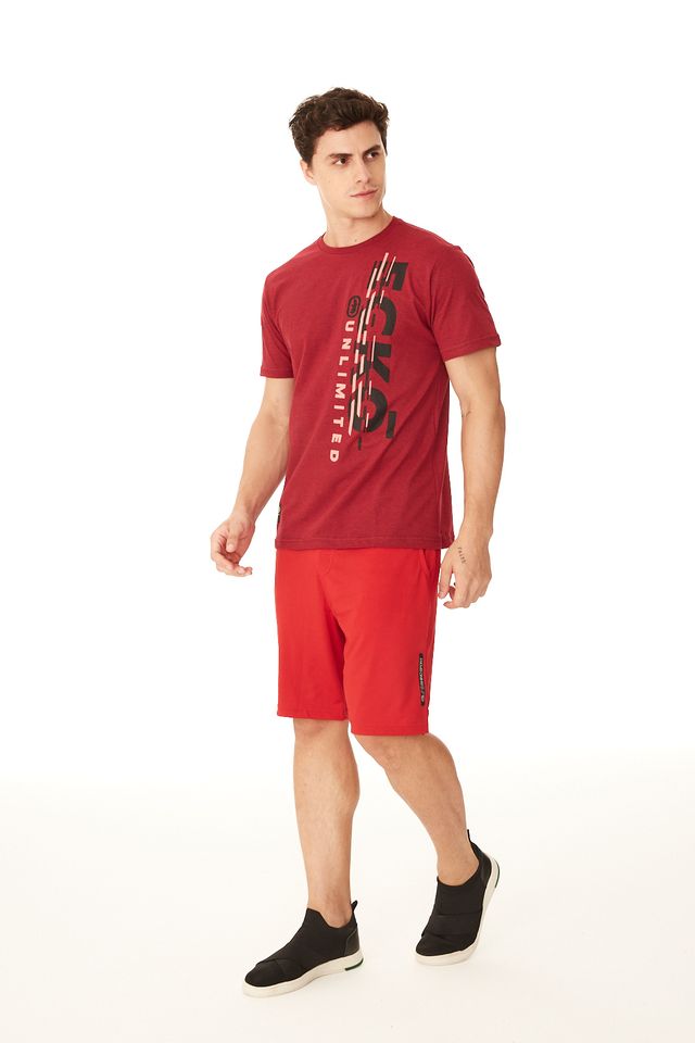Camiseta-Ecko-Estampada-Vermelha-Mescla
