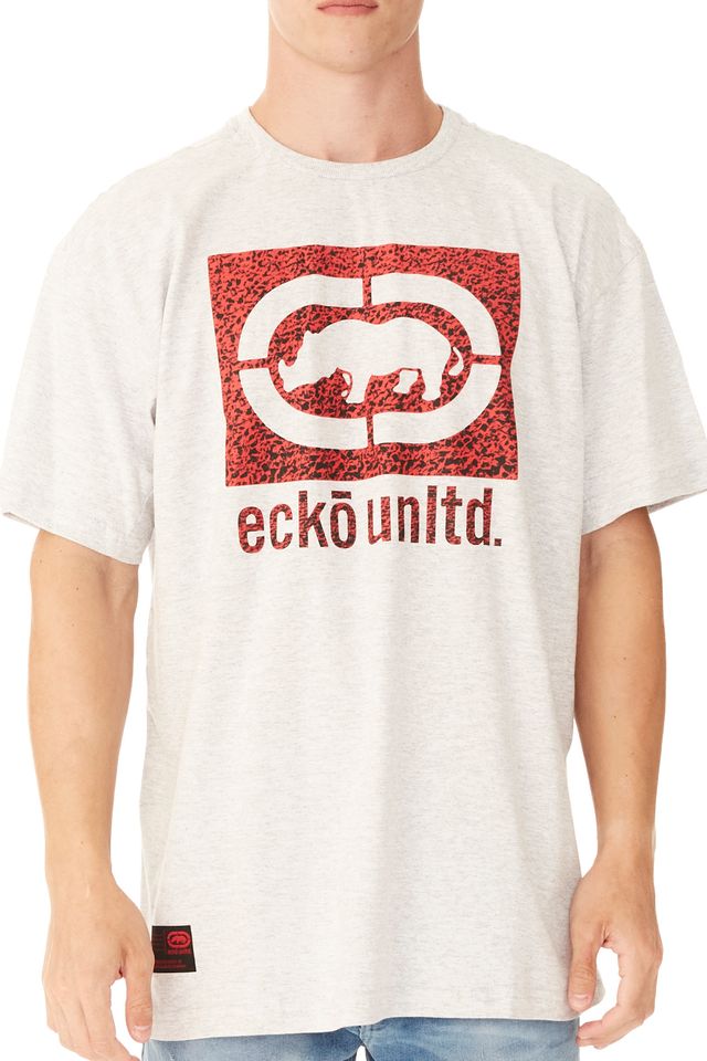 Camiseta-Ecko-Plus-Size-Estampada-Cinza-Mescla
