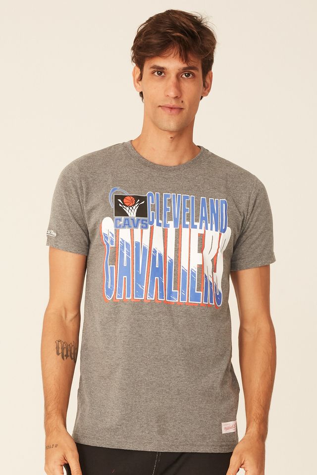 Camiseta-Mitchell---Ness-Estampada-Scribble-Fill-Cleveland-Cavaliers-Cinza