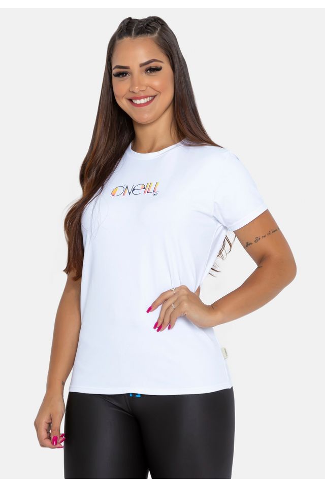 Camiseta-Oneill-Feminina-Lycra-WMS-Skin-S-S-Rash-Tee-4116-Branca