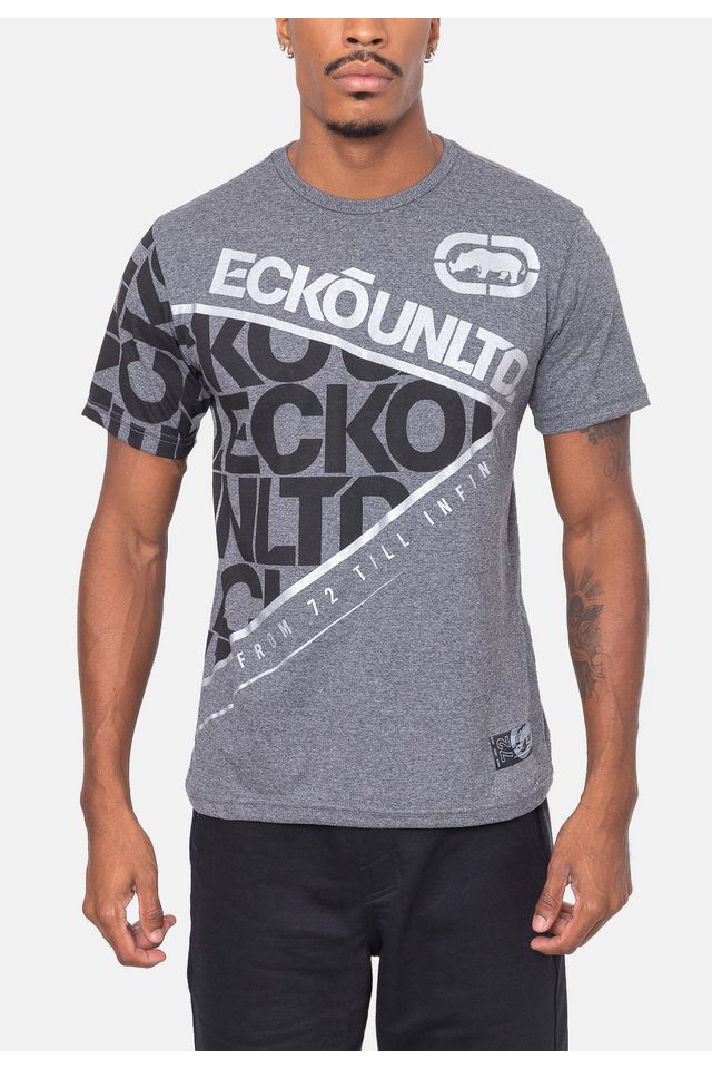 Camiseta-Ecko-Style-Cinza-Mescla-Escuro