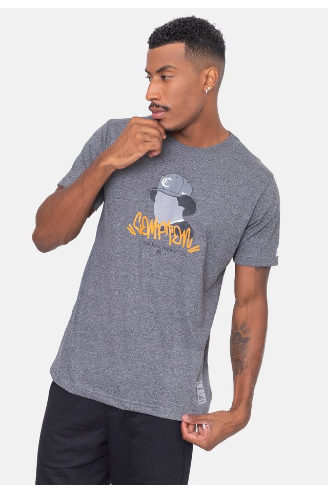 Camiseta-Starter-Eazy-Compton-Cinza-Mescla-Escuro