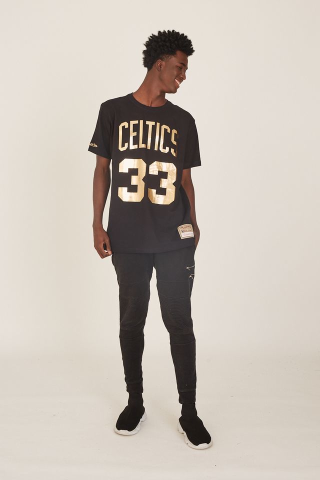 Camiseta-Mitchell---Ness-Estampada-Boston-Celtics-Larry-Bird-Preta