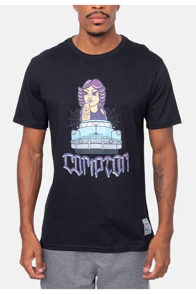 Camiseta-Starter-Compton-Pan-Kill-Preta