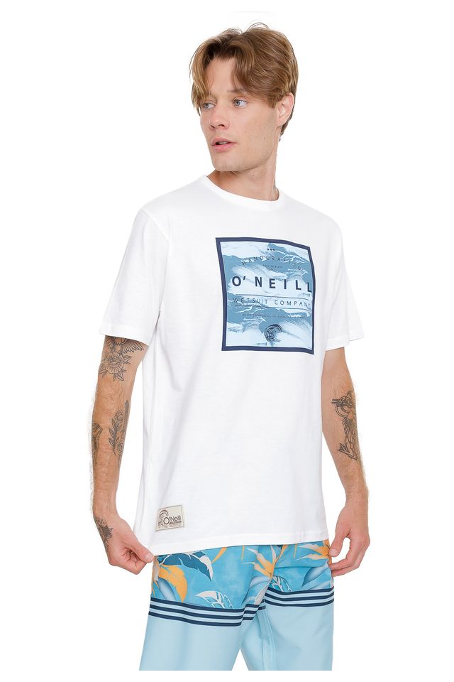 Camiseta-Oneill-Originals-Wet-Branca