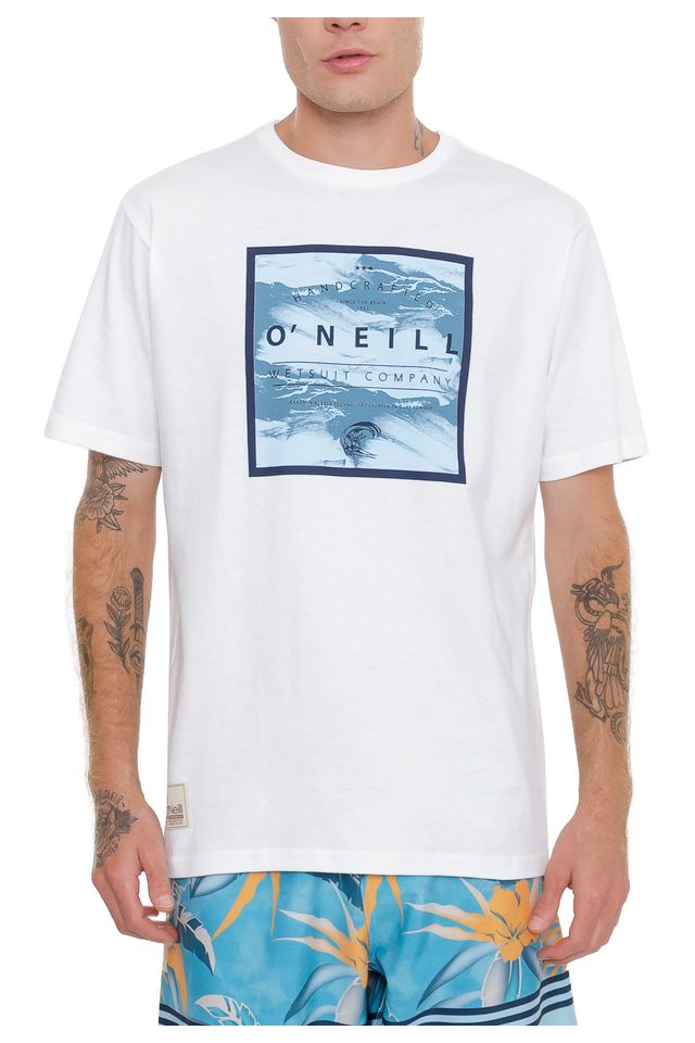 Camiseta-Oneill-Originals-Wet-Branca