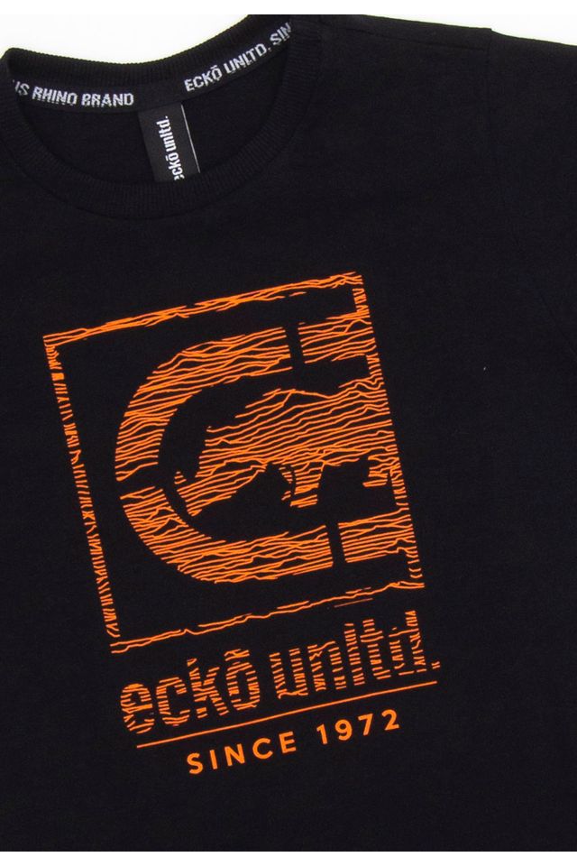 Camiseta-Ecko-Infantil-Estampada-Preta