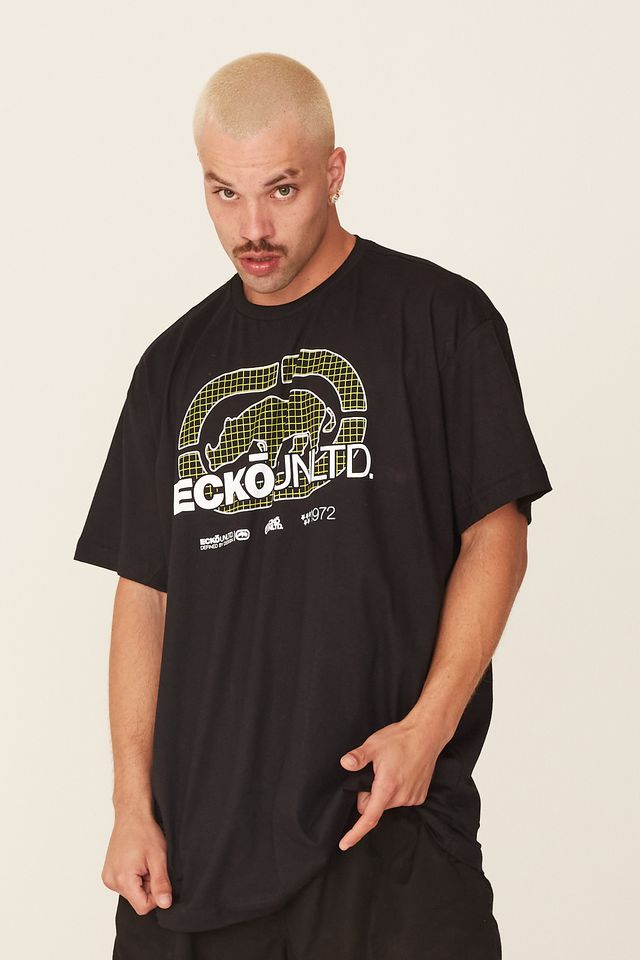 Camiseta-Ecko-Plus-Size-Estampada-Preta