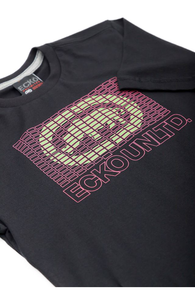 Camiseta-Ecko-Juvenil-Estampada-Preta