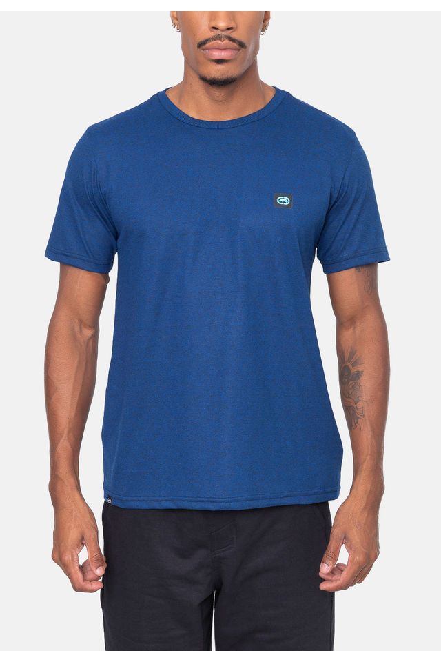 Camiseta-Ecko-Fashion-Basic-Logocor-Azul-Mescla