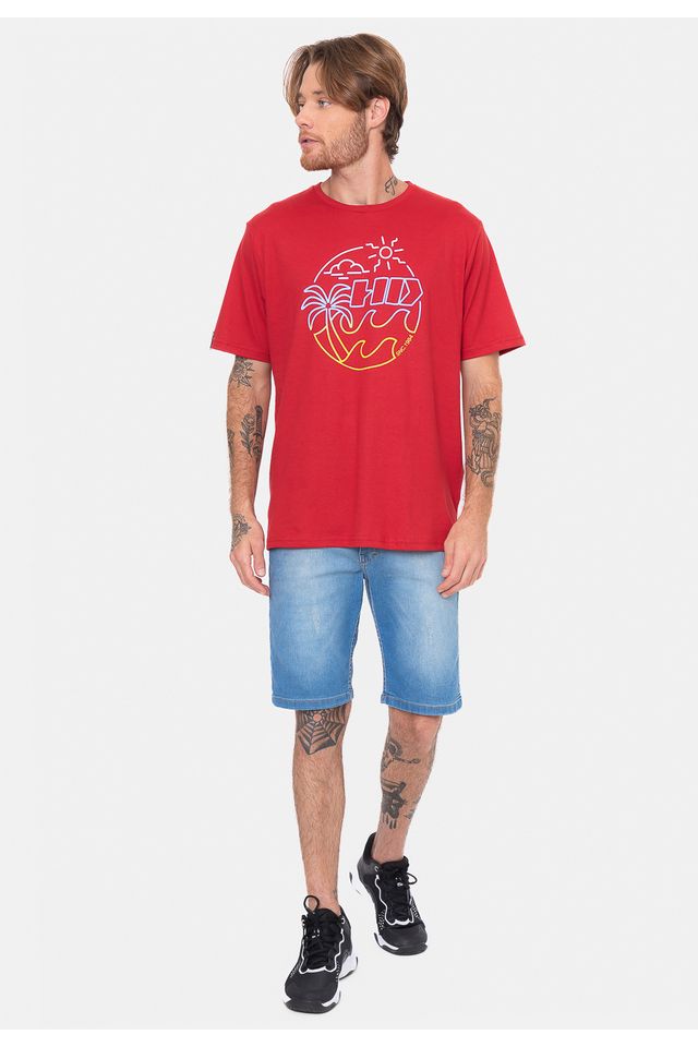 Camiseta-HD-Gradient-Vermelha
