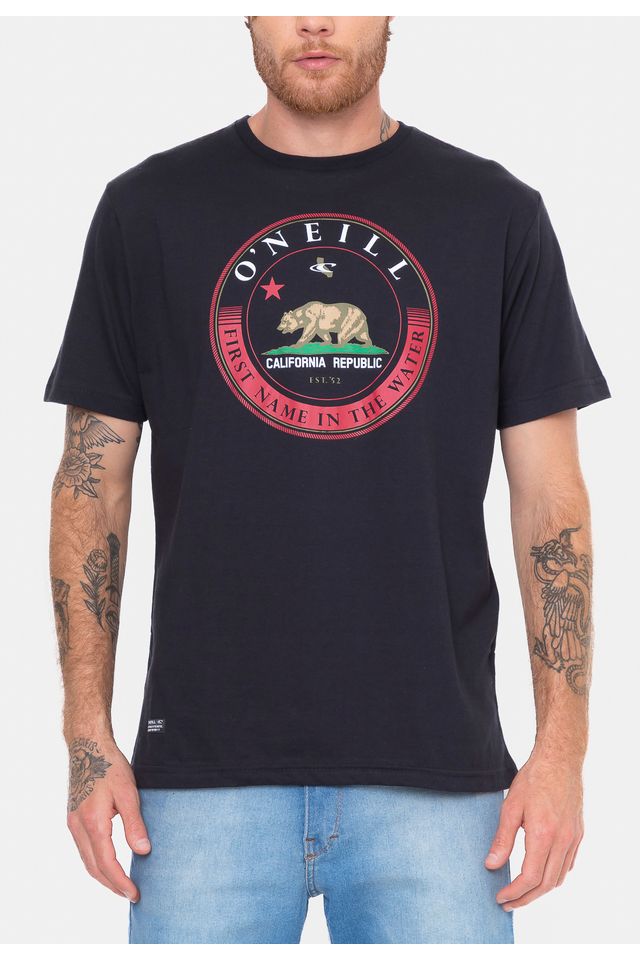 Camiseta-Oneill-Cali-Marquee-Preta