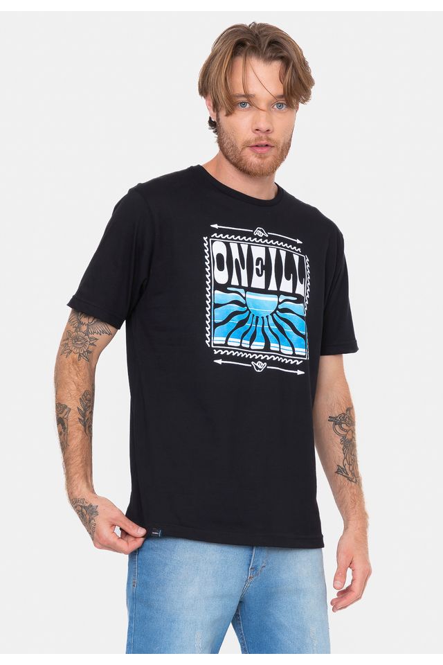 Camiseta-Oneill-Pancho-Preta