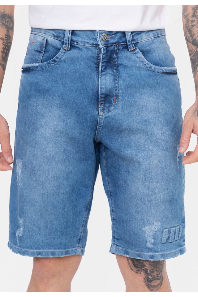 Bermuda-HD-Jeans-Slim-Azul
